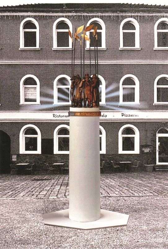 Diese Collage reichte Dominik Dengl beim Wettbewerb 2024 ein und nun ist das Kunstwerk kurz vor der Fertigstellung Diese Collage reichte Dominik Dengl beim Wettbewerb 2024 ein und nun ist das Kunstwerk kurz vor der Fertigstellung