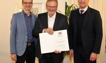 Kommunale Dankurkunde für Alois Loibl