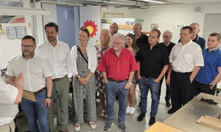 CSU besucht Großbaustelle und Werkstätten der Caritas in Passau