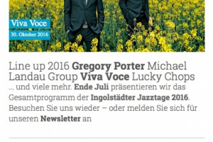 Ingolstädter Jazztage mit neuer Webseite