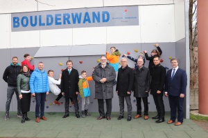 Neue Boulderwand für die Dreiflüsse-Realschule Passau