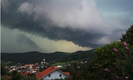Unwetter über dem Bayerwald