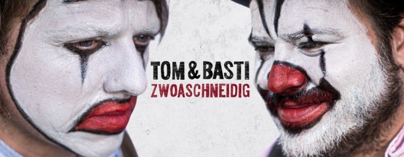 Flyer/Grafik zum Event: Tom & Basti "Zwoaschneidig" am Sa., 15.02.2025 - So., 16.02.2025
