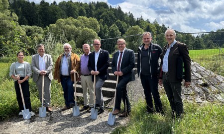 Spatenstich für neuen Steg an der Ohmühle
