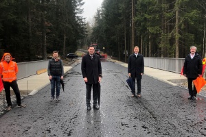 Brücke über den Tyrobach bei Vorderschmiding fertig gestellt
