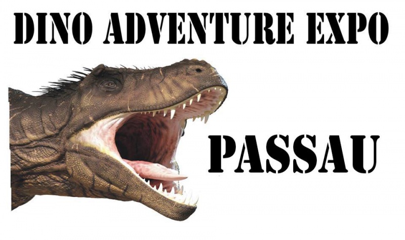 Flyer/Grafik zum Event: Dino Adventure Expo Passau X-Point Halle am So., 26.01.2020 von 10:00 bis 18:00 Uhr