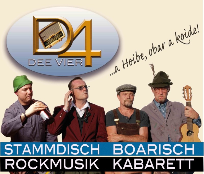 Flyer/Grafik zum Event: Dee Vier - A Hoiwe, owa a Koide am Sa., 22.02.2025 ab 20:00 Uhr