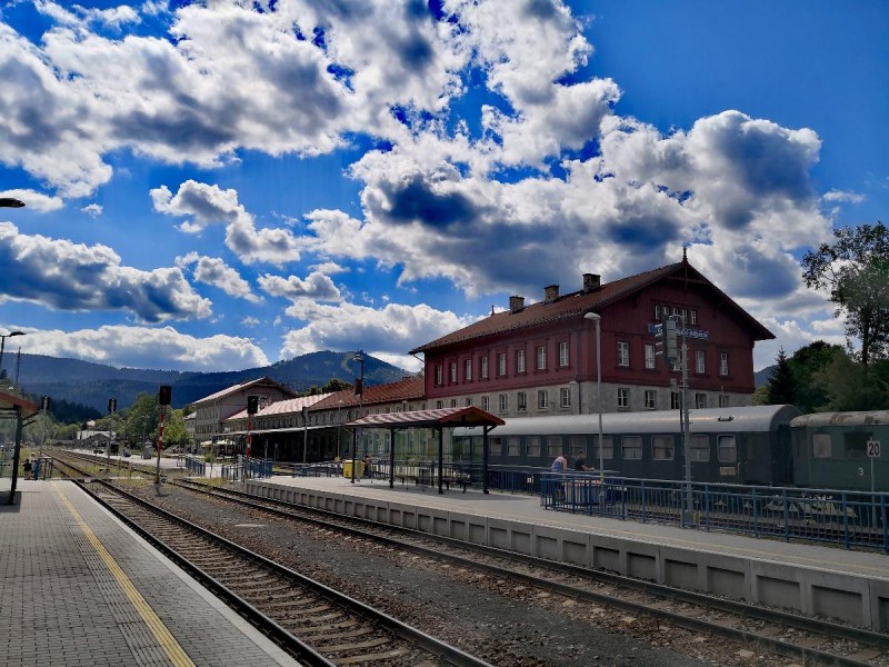 Flyer/Grafik zum Event: 35 Jahre Wiederaufnahme Bahnbetrieb - Jubiläumsfeier am Di., 02.06.2026 von 11:15 bis 13:15 Uhr
