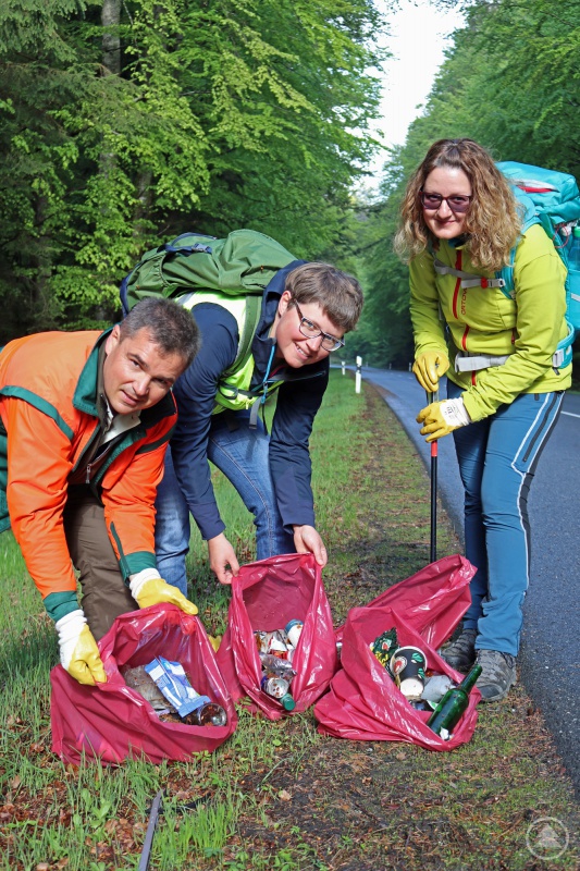 Entlang öffentlicher Straßen fanden die Müllsammler des Nationalparks besonders viel Unrat.