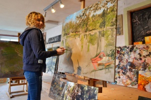 Regionale Kunst: Stefanie Grünberger/Schrank, Malerin