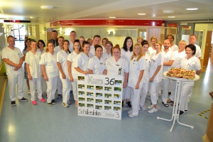 Gesundheits- und Krankenpflegeschüler übernehmen Station 3