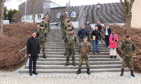 Verabschiedung von Unterstützungskräften der Bundeswehr durch das Landratsamt Freyung-Grafenau
