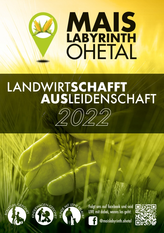 Flyer/Grafik zum Event: Maislabyrinth Ohetal in Schönberg am Sa., 16.07.2022 ab 10:00 Uhr