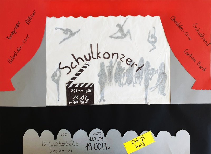 Flyer/Grafik zum Event: Schulkonzert Landgraf-Leuchtenberg Gymnasium Grafenau am Do., 11.07.2019 ab 19:00 Uhr