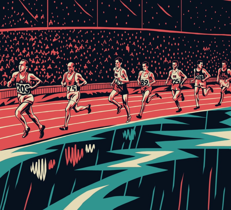 Flyer/Grafik zum Event: Deutsch-tschechische Ausstellung: Zátopek. Wenn Du nicht mehr kannst, gib Gas! am Fr., 14.07.2023 - Sa., 15.07.2023 ab 07:00 Uhr