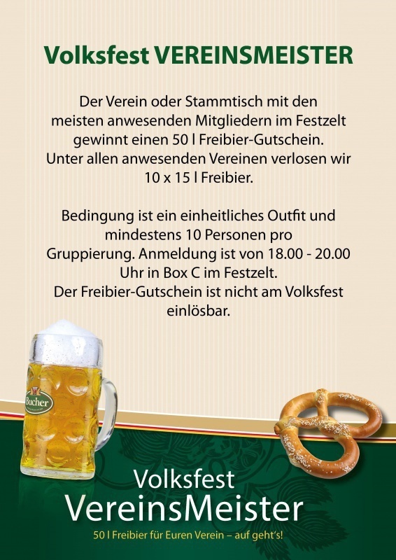 Flyer/Grafik zum Event: Vereinsmeisterschaft | Volksfest Grafenau 2024 am Di., 09.07.2024 von 19:00 bis 21:00 Uhr