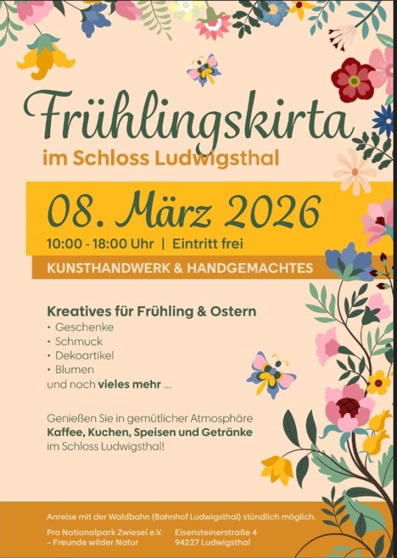 Flyer/Grafik zum Event: Frühlingskirta am So., 08.03.2026 von 10:00 bis 18:00 Uhr