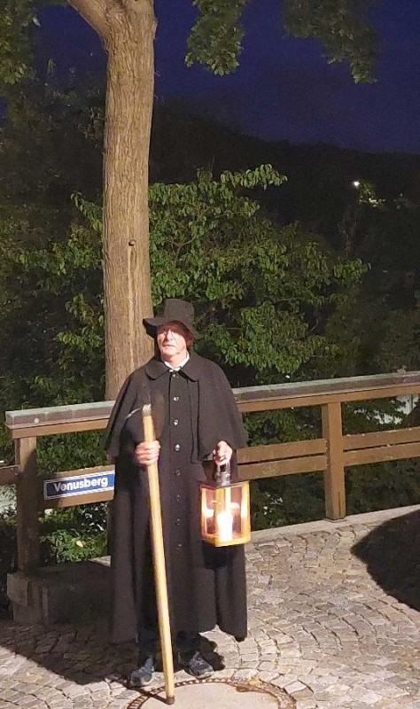 Flyer/Grafik zum Event: Mit dem Nachtwächter unterwegs am So., 01.03.2026 - Fr., 01.05.2026