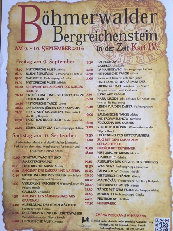Flyer/Grafik zum Event: Historischer Säumerzug am Fr., 09.09.2016 - Sa., 10.09.2016 von 08:00 bis 17:00 Uhr