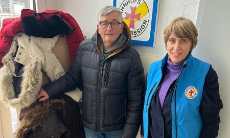 Winterjacken für die Bahnhofsmission Passau