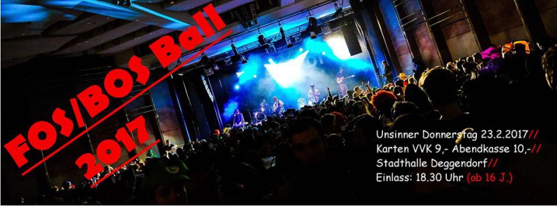 Flyer/Grafik zum Event: FOS BOS Ball 2017 in Deggendorf am Do., 23.02.2017 von 18:30 bis 03:00 Uhr