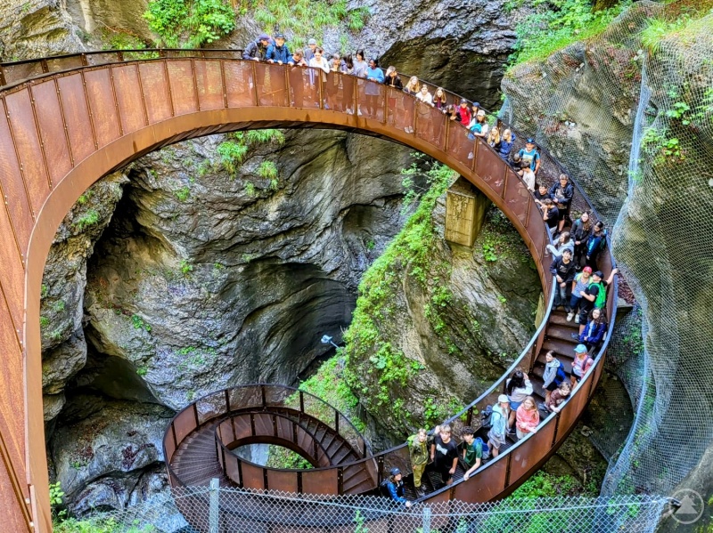 Ein Ausflug in die gewaltige Liechtensteinklamm bot eine kühle Erfrischung an den warmen Tagen.