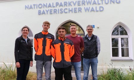 Verstärkung für die Forstwirte: Zwei neue Auszubildende in der Nationalparkverwaltung