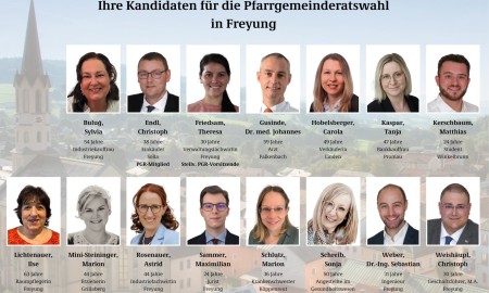 Pfarrgemeinderatswahl 2026 in Freyung: 15 Kandidaten stellen sich zur Wahl