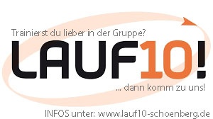 Flyer/Grafik zum Event: Lauf10! in Schönberg - gemeinsam werden wir FIT! am Di., 30.04.2024 - Sa., 13.07.2024