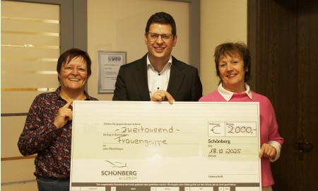 Spionage f&uuml;r den guten Zweck: Frauengruppe Sch&ouml;nberg spendet 2.000 Euro