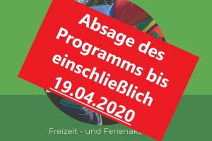 Absage aller Veranstaltungen, Freizeiten und Maßnahmen