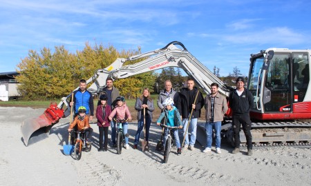 Spatenstich für den Bikepark Aidenbach