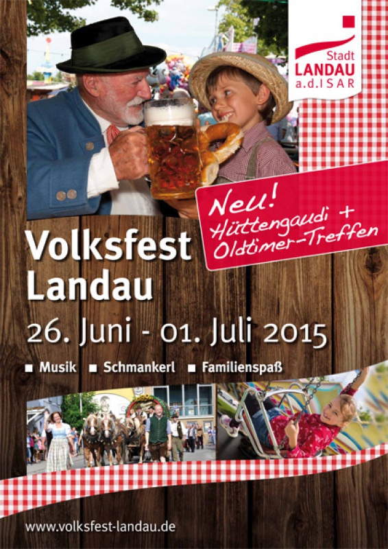 Flyer/Grafik zum Event: Volksfest Landau am Fr., 26.06.2015 - Mi., 01.07.2015
