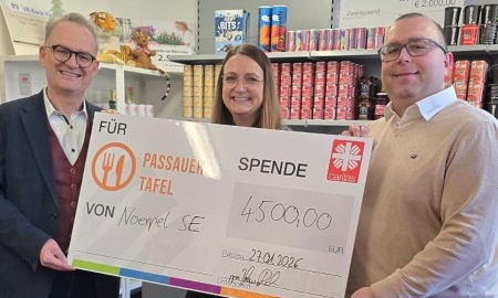 4500 Euro Spende f&uuml;r die Passauer Tafel