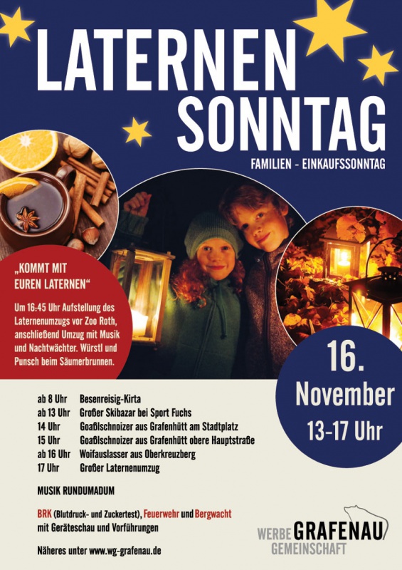 Flyer/Grafik zum Event: Laternen Sonntag am So., 16.11.2014 ab 08:00 Uhr