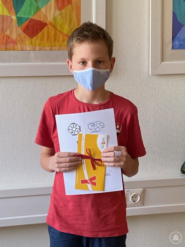 Benedikt Sammer als stolzer Sieger