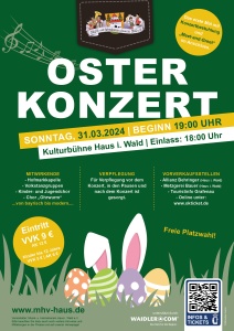 Osterkonzert Haus i. Wald 2024 mit neuem Konzept!