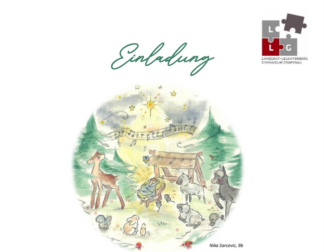 Flyer/Grafik zum Event: Weihnachtskonzert des LLG Grafenau 2025 am Mi., 17.12.2025 ab 19:00 Uhr