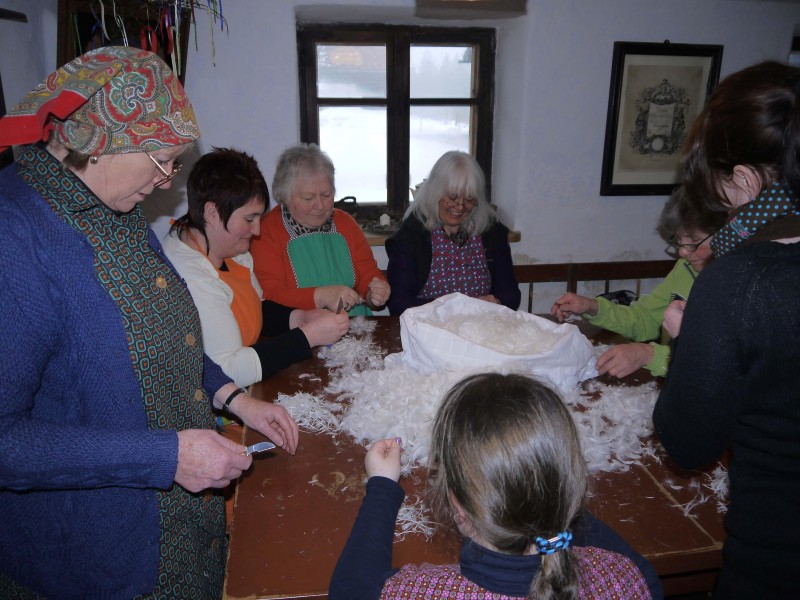 Flyer/Grafik zum Event: Winterarbeiten in der Bauernstube am So., 22.02.2026 - So., 19.04.2026