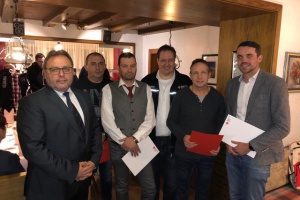 BRK-Kreisverband ehrt langjährige Mitarbeiter im Rahmen der Jahresabschlussfeier