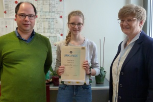 Schülerin des Gymnasiums Freyung erfolgreich beim Landeswettbewerb Mathematik