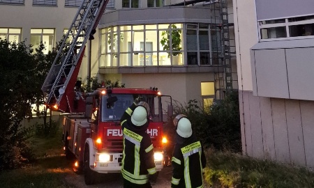 Feuerwehrübung 2024 am Krankenhaus Grafenau