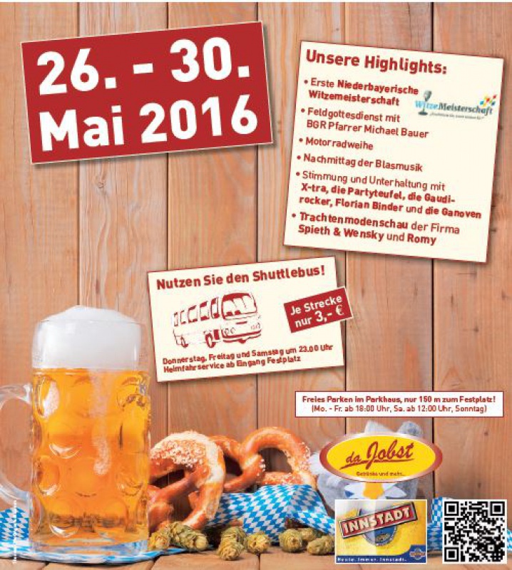Flyer/Grafik zum Event: 48. Volksfest Schönberg am Do., 26.05.2016 - Mo., 30.05.2016