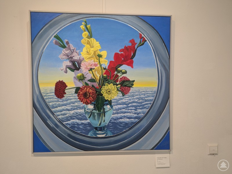 „Traum über den Wolken“ von Josef Bielmeier Josef Bielmeier Öl-Gemälde Mitgliederausstellung Kunstforum Deggendorf