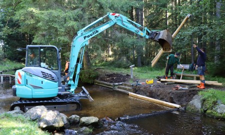 Baustellen im Wanderpark und an der Kneippanlage