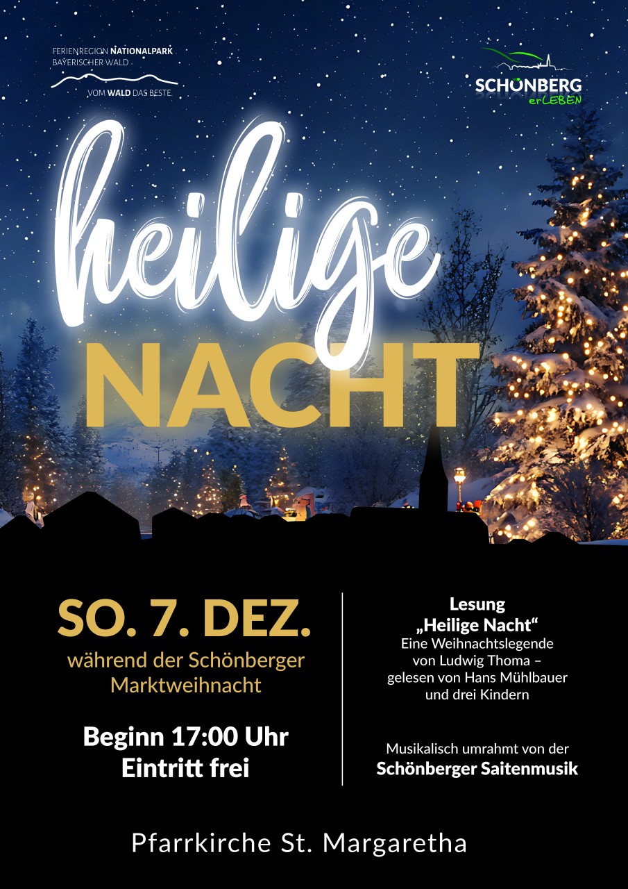 Flyer/Grafik zum Event: Heilige Nacht Schönberg 2025 am So., 07.12.2025 ab 17:00 Uhr