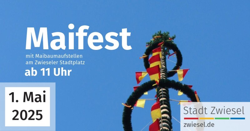 Flyer/Grafik zum Event: Maifest am Do., 01.05.2025 von 11:00 bis 17:00 Uhr
