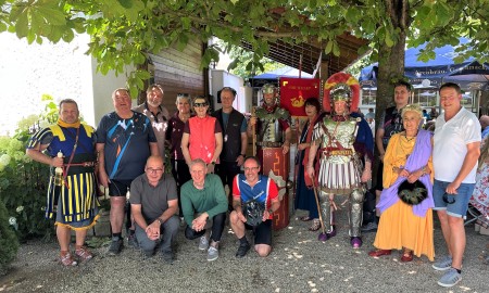 Römer hautnah erleben: Auftakt-Radtour zum geplanten Donaulimes-Radweg