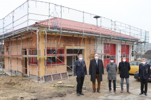 Freiwillige Feuerwehr Schalding links der Donau: Anbau am Gerätehaus geht gut voran