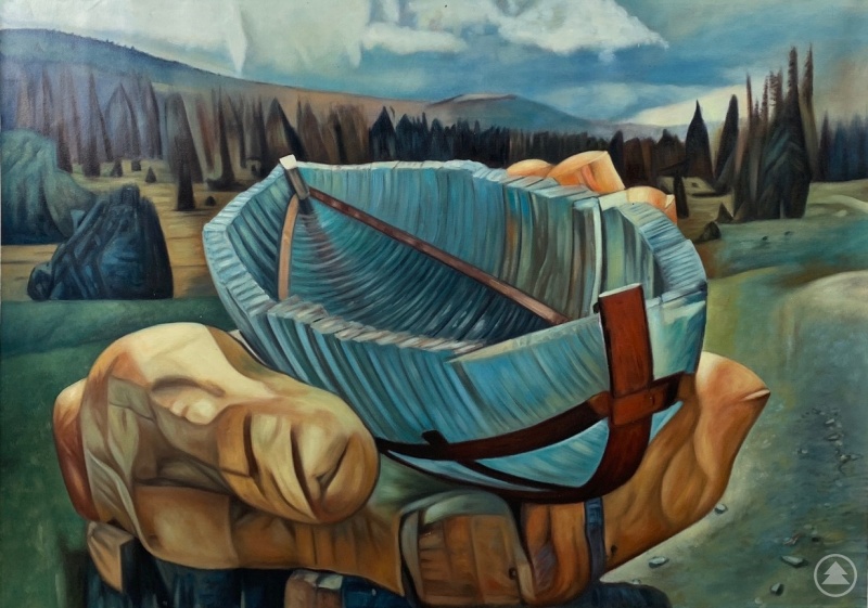 Werke von Quirin Rall, wie die „Glasarche“, sind noch bis zum 15. Februar in der Nationalpark-Infostelle Mauth zu sehen.